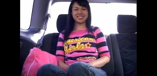  Aya Matsuki has bee stings sucked and slit aroused in the car